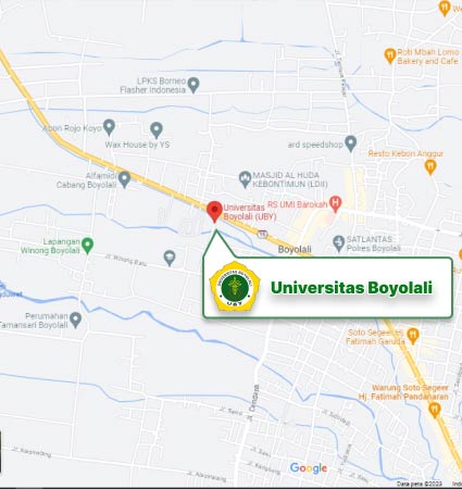 Peta Lokasi Kampus Universitas Boyolali Nomor